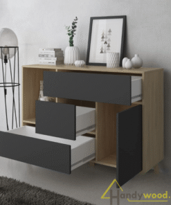 Tủ trang trí gỗ hiện đại TTR101