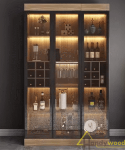 Tủ rượu trang trí hiện đại TR102
