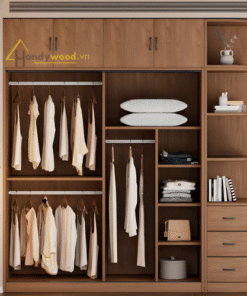 Tủ áo gỗ cánh lùa hiện đại TA102