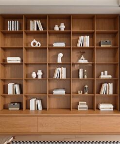 Kệ gỗ để sách và đồ decor GHS-2639