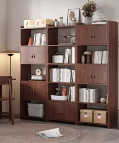 Kệ sách gỗ nhiều tầng thiết kế tối giản tiện nghi GHS-2663