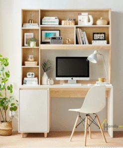 Bàn học kết hợp giá sách tiện dụng BHS109