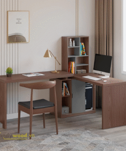 Bàn làm việc kết hợp giá sách BLV104