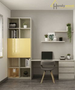 Kệ sách kết hợp bàn làm việc sang trọng KS104