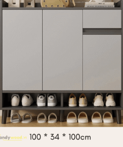 Alternative view of Tủ giày đẹp bằng gỗ hiện đại TG106