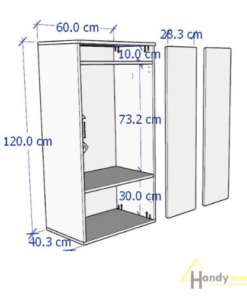 Alternative view of Tủ áo trẻ em dành cho không gian nhỏ TAE106