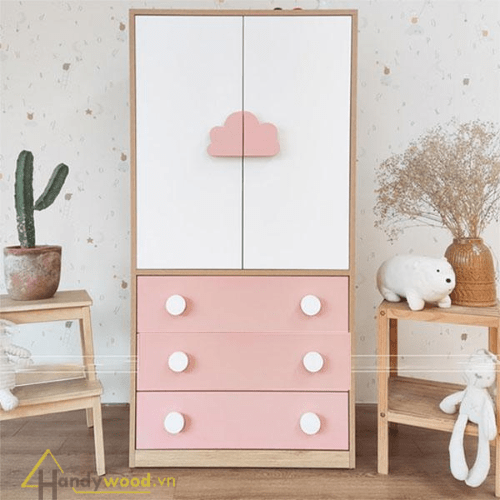 Tủ áo trẻ em thiết kế độc đáo TAE107