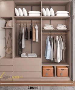 Alternative view of Tủ áo cánh kính kiểu dáng Hàn Quốc TA109